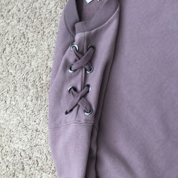 Purple Cropped Sweater - Picture 3 of 3